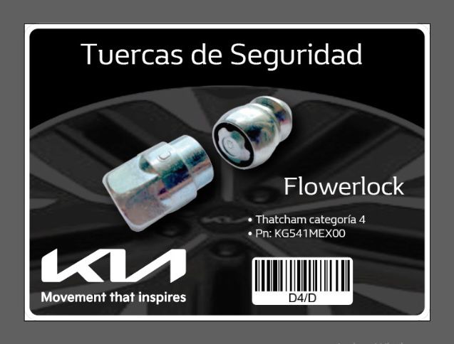 Pernos de seguridad FLOWERLOCK