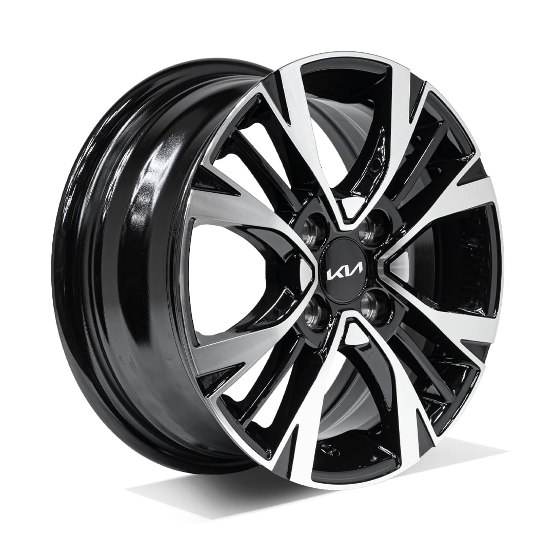 Rin aluminio 15" negro mecanizado (PICANTO - SOLUTO - SEPHIA)